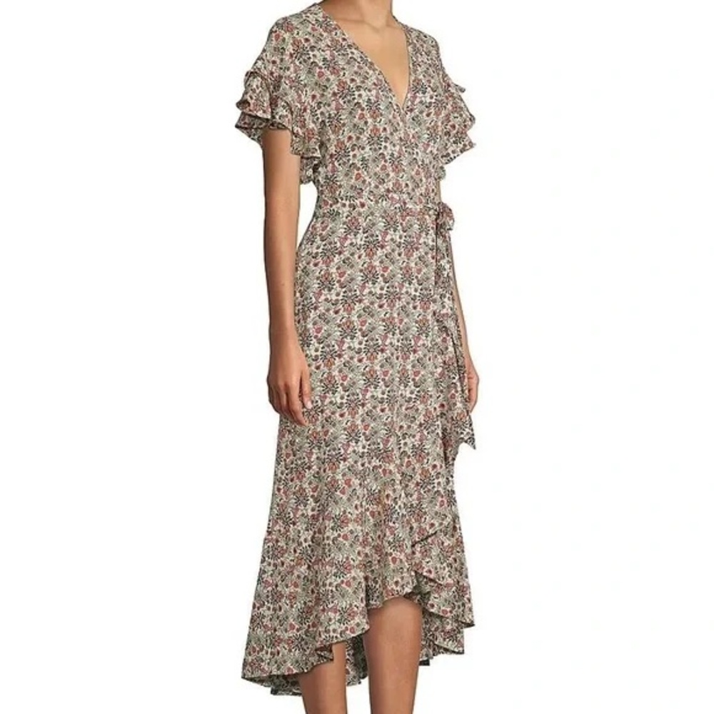 Max Studio Multicolor Floral Midi Dress